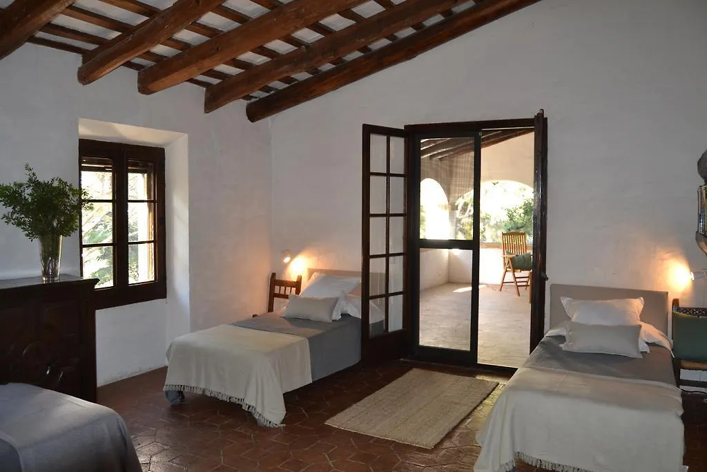 Villa Masia Sitges Mas Peirot Geniune Farmhouse 20 Min Walk From Beaches 60 Heactares Of Wine Fields Garden Ac Until 18 People Cubelles Spanyolország